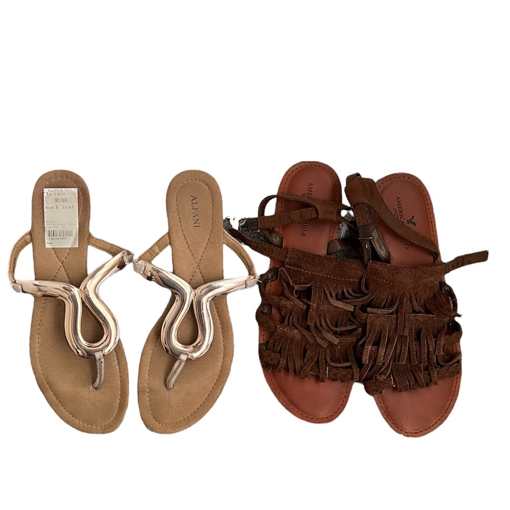 Bundle AEO & Alfani Sandals size 9